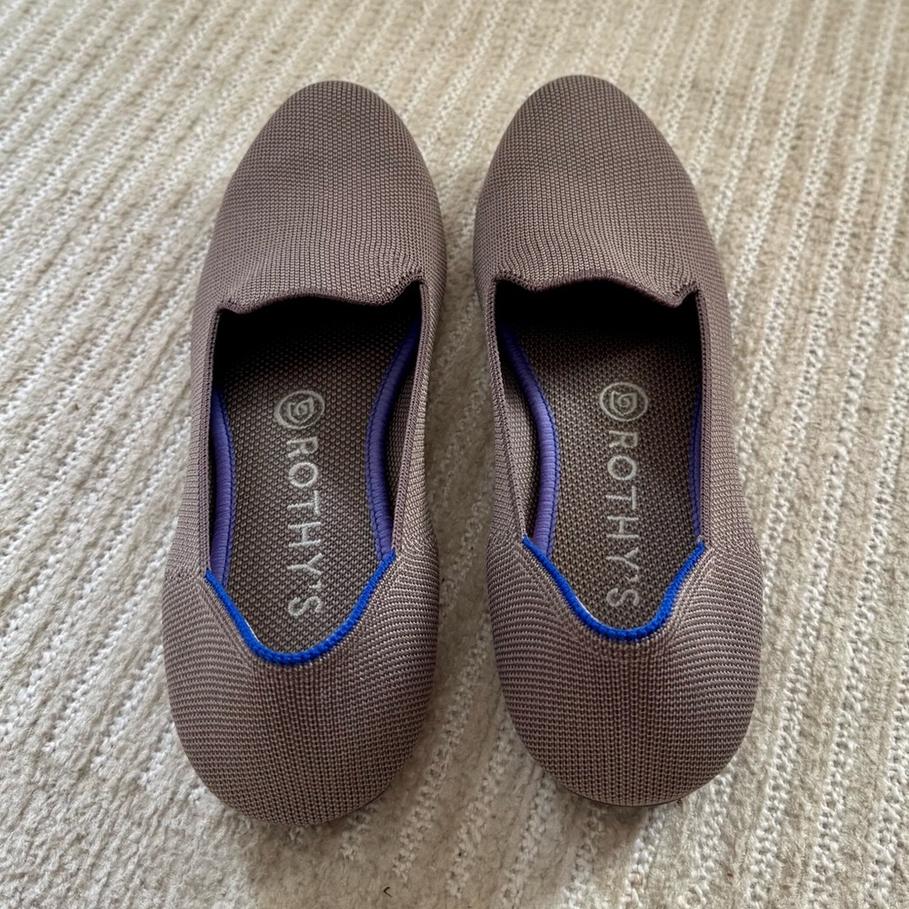 Rothy's Loafers, Mocha color, size 8, excellent condition